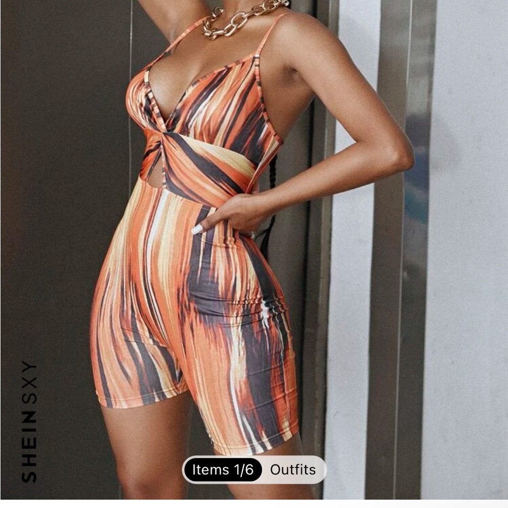 Cut out Skinny Cami Romper